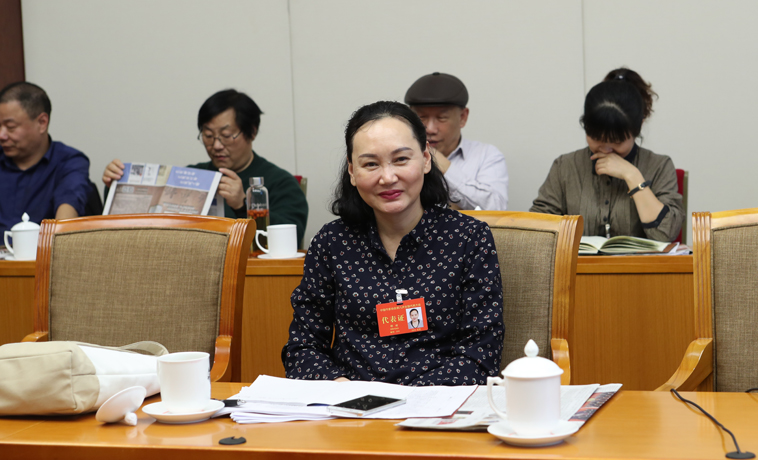 12月1日，邵麗主持河南、湖北團(tuán)分組學(xué)習(xí)討論。