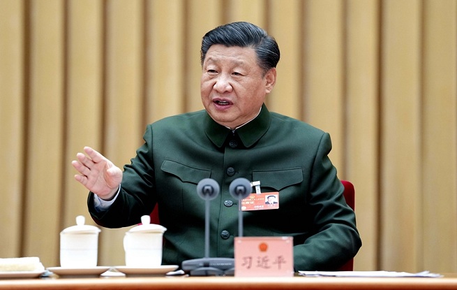 習近平在出席解放軍和武警部隊代表團全體會議時強調(diào) 統(tǒng)一思想認識 強化使命擔當 狠抓工作落實努力開創(chuàng)一體化國家戰(zhàn)略體系和能力建設(shè)新局面