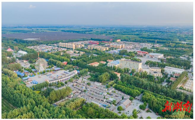 風(fēng)景秀美的山西省汾陽市賈家莊村。