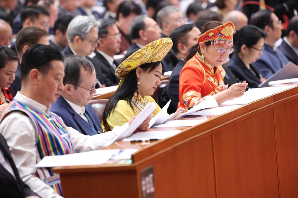 3月4日，中國人民政治協(xié)商會議第十四屆全國委員會第二次會議在北京人民大會堂開幕。新華社記者 龐興雷 攝