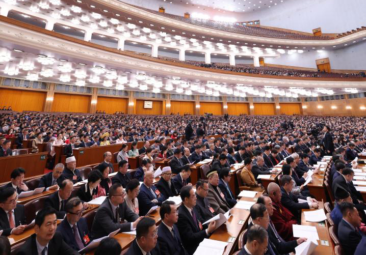 3月7日，全國政協(xié)十四屆二次會議在北京人民大會堂舉行第二次全體會議。