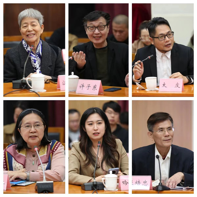 陳艷華、許子?xùn)|、黃春年、潘明珠、羅旭、張培忠發(fā)言