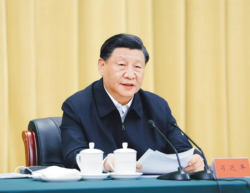 2023年6月2日，中共中央總書記、國家主席、中央軍委主席習(xí)近平在北京出席文化傳承發(fā)展座談會并發(fā)表重要講話。 新華社記者 鞠鵬/攝