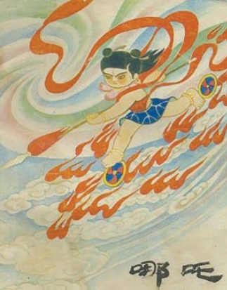 奇作家周楞伽和奇書《哪吒》							1985年，《哪吒》一炮而響，小讀者們喜愛，僅上冊(cè)印數(shù)就達(dá)五十萬。