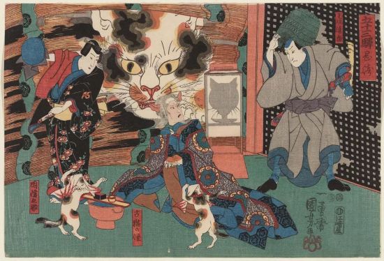 歌川國芳「五十三次 岡崎」等，1847 ACCESSION NUMBER:49.1248